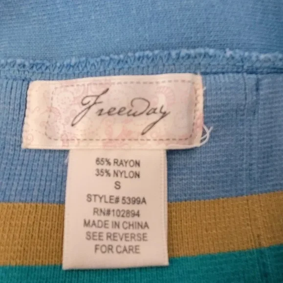 Freeway Vibrant Blue and Gold Mini Skirt - Picture 4 of 4